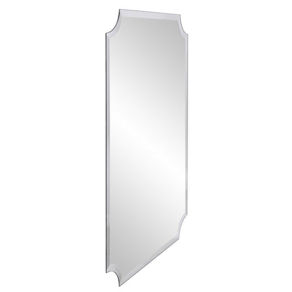 36" Rectangle With Scalloped Corner Unframed Accent Mirror HomeRoots