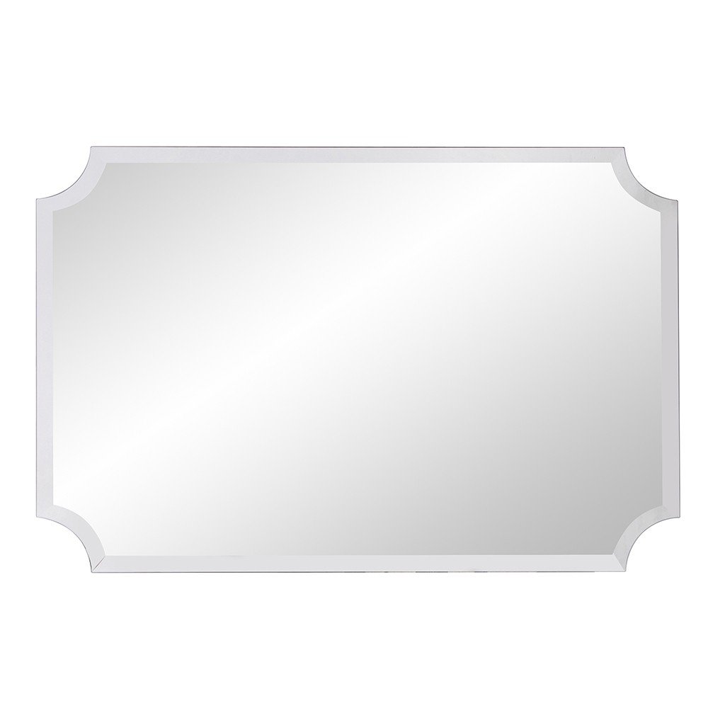 36" Rectangle With Scalloped Corner Unframed Accent Mirror HomeRoots