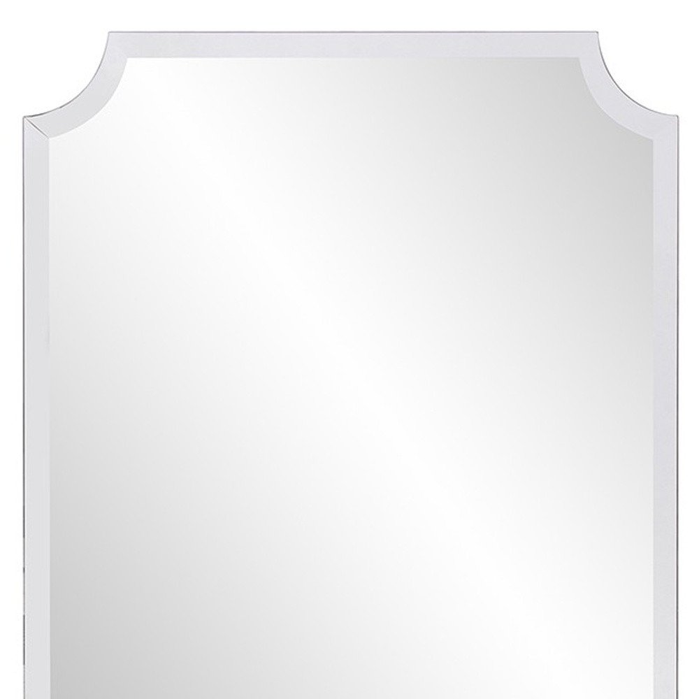 36" Rectangle With Scalloped Corner Unframed Accent Mirror HomeRoots