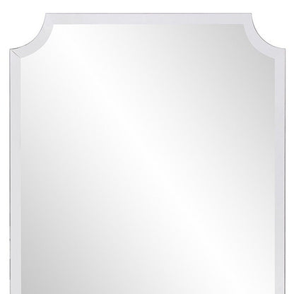 36" Rectangle With Scalloped Corner Unframed Accent Mirror HomeRoots