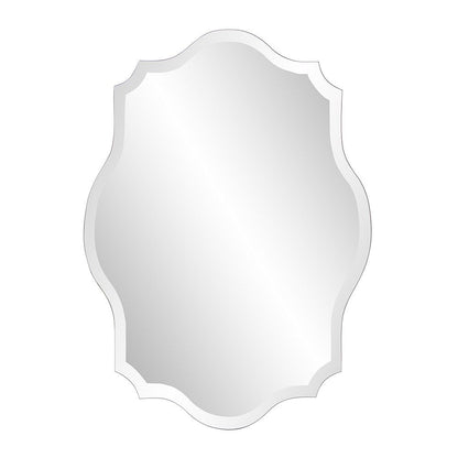 32" Clear Scalloped Edges Unframed Accent Mirror HomeRoots