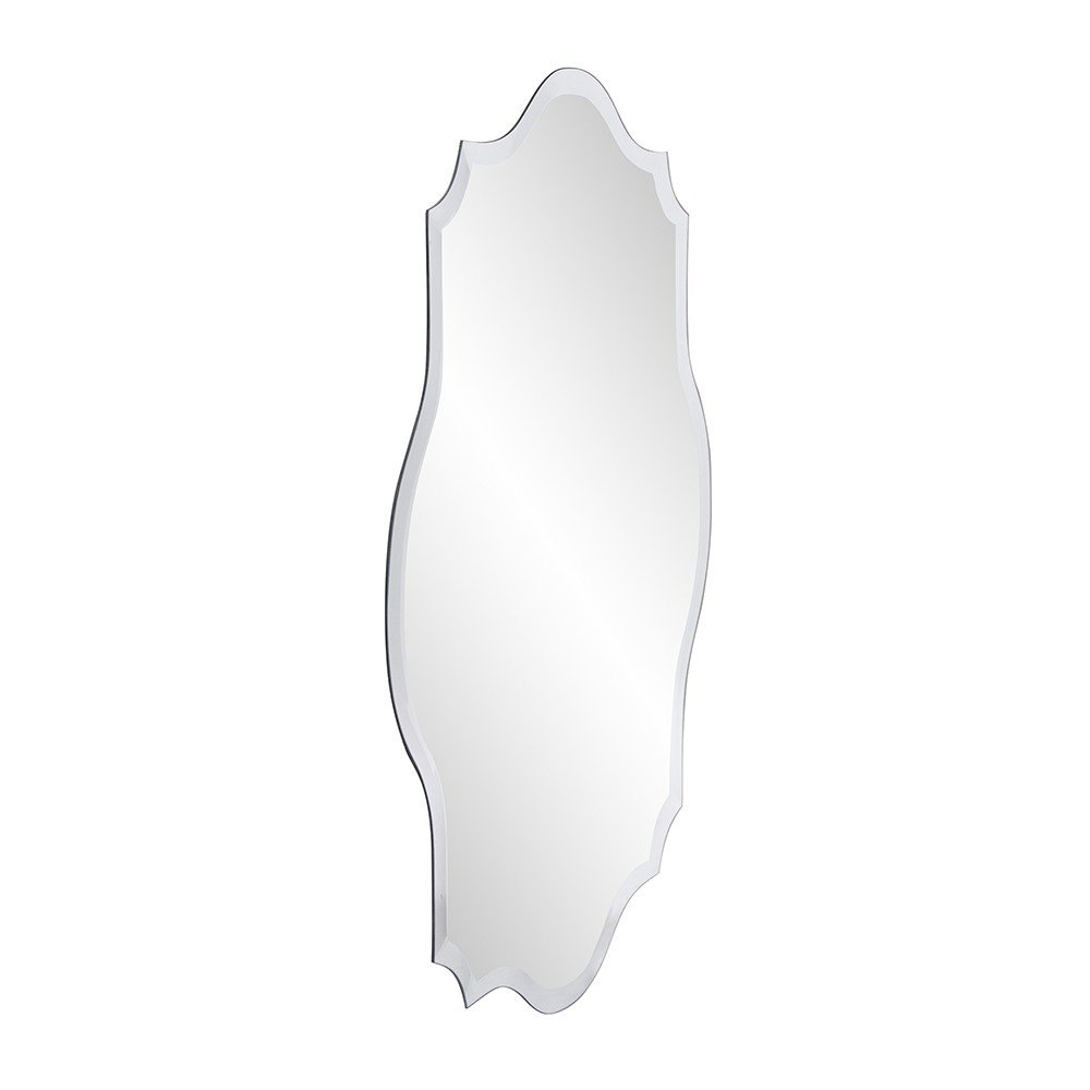 32" Clear Scalloped Edges Unframed Accent Mirror HomeRoots