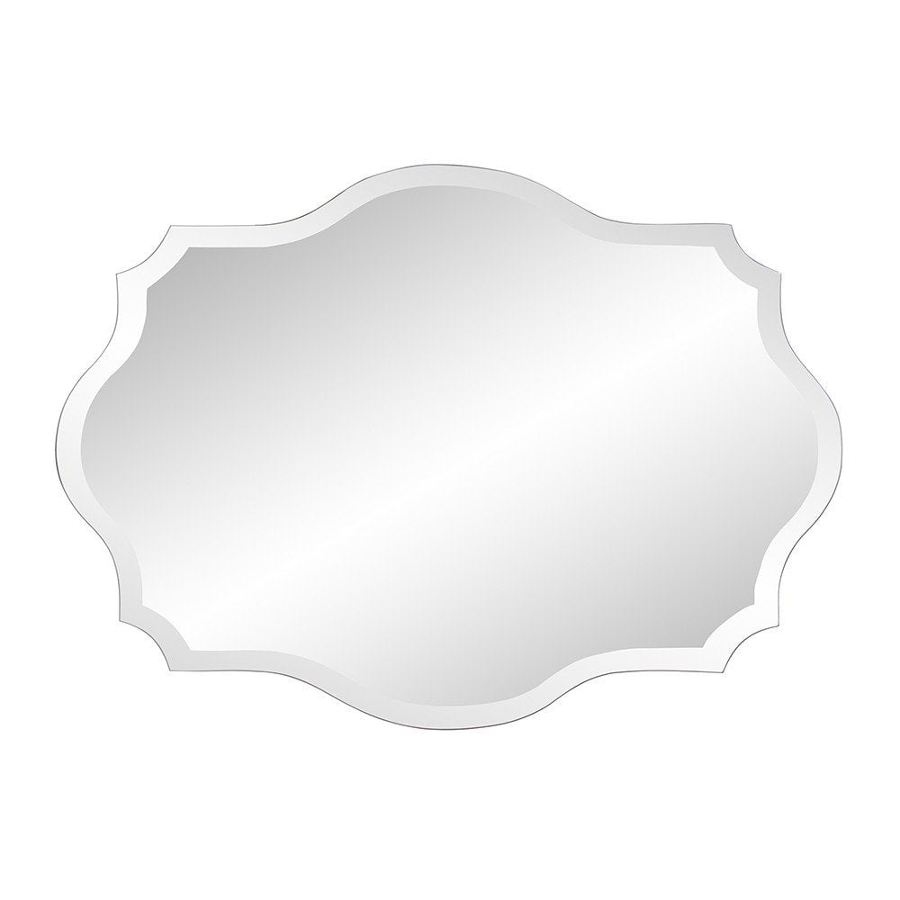 32" Clear Scalloped Edges Unframed Accent Mirror HomeRoots