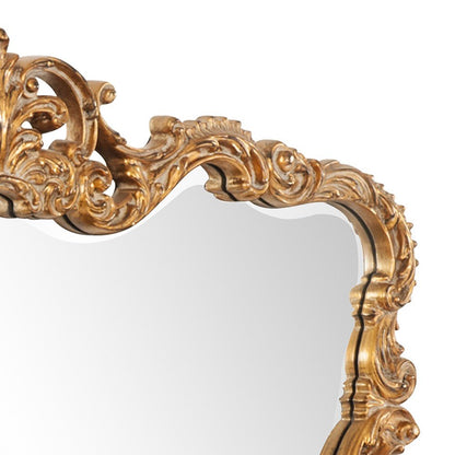 27" Gold Ornate Scroll Framed Accent Mirror HomeRoots