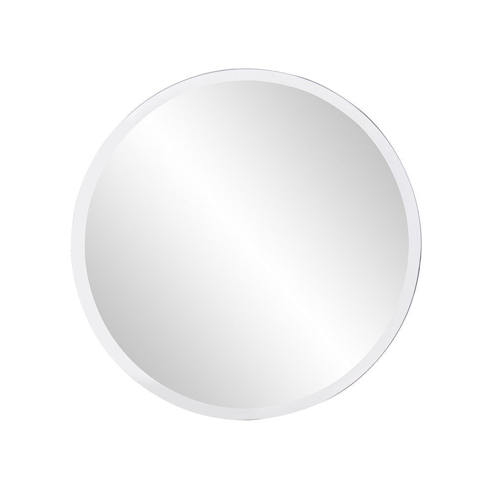12" Clear Round Unframed Accent Mirror HomeRoots
