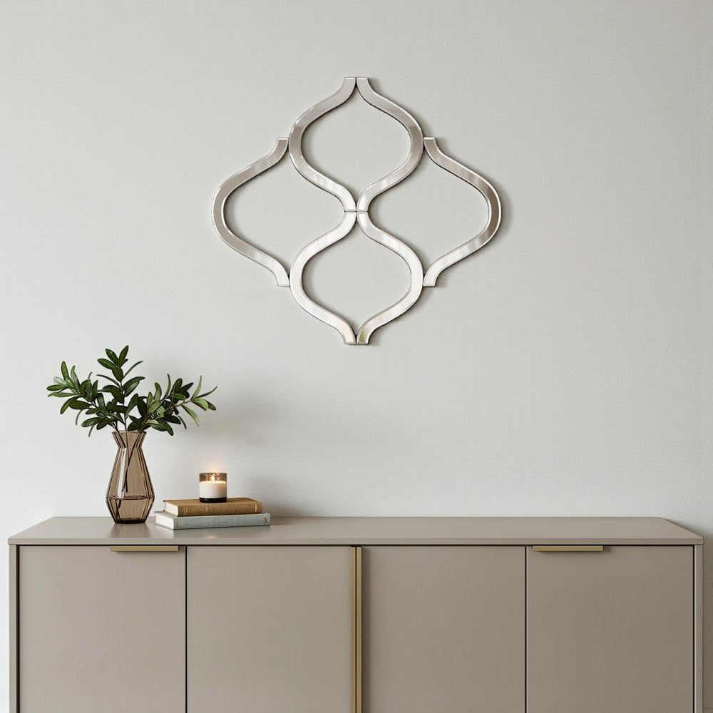 Interlocking Mirrored Curved Shapes With Beveled Edge HomeRoots