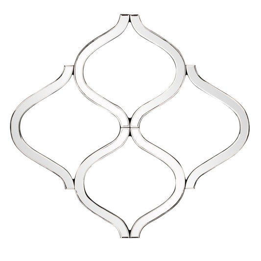 Interlocking Mirrored Curved Shapes With Beveled Edge HomeRoots