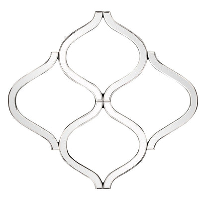 Interlocking Mirrored Curved Shapes With Beveled Edge HomeRoots