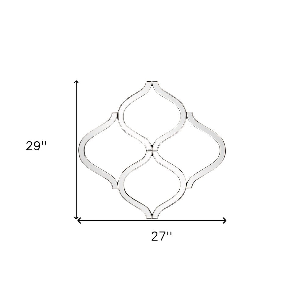 Interlocking Mirrored Curved Shapes With Beveled Edge HomeRoots