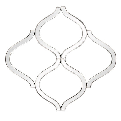 Interlocking Mirrored Curved Shapes With Beveled Edge HomeRoots