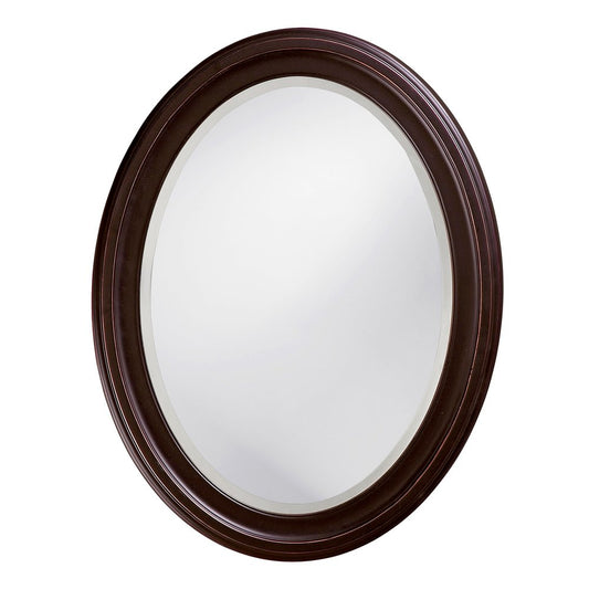 33" Bronze Oval Framed Accent Mirror HomeRoots