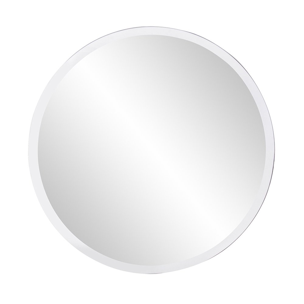 28" Gray Round Unframed Accent Mirror HomeRoots