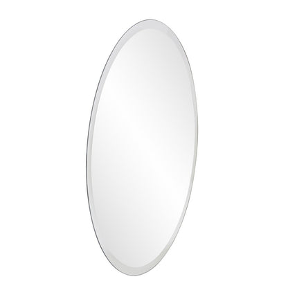 28" Gray Round Unframed Accent Mirror HomeRoots