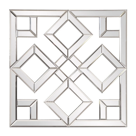 Interlocking Mirrored Squares With Lattice Design HomeRoots
