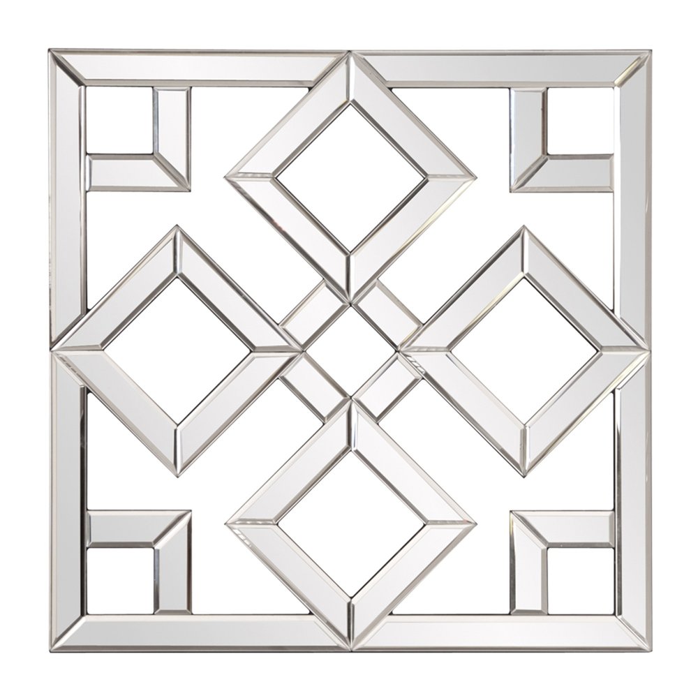 Interlocking Mirrored Squares With Lattice Design HomeRoots