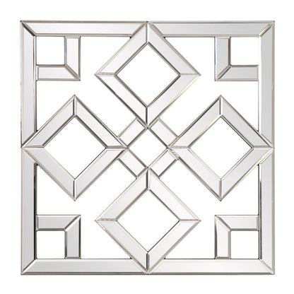 Interlocking Mirrored Squares With Lattice Design HomeRoots