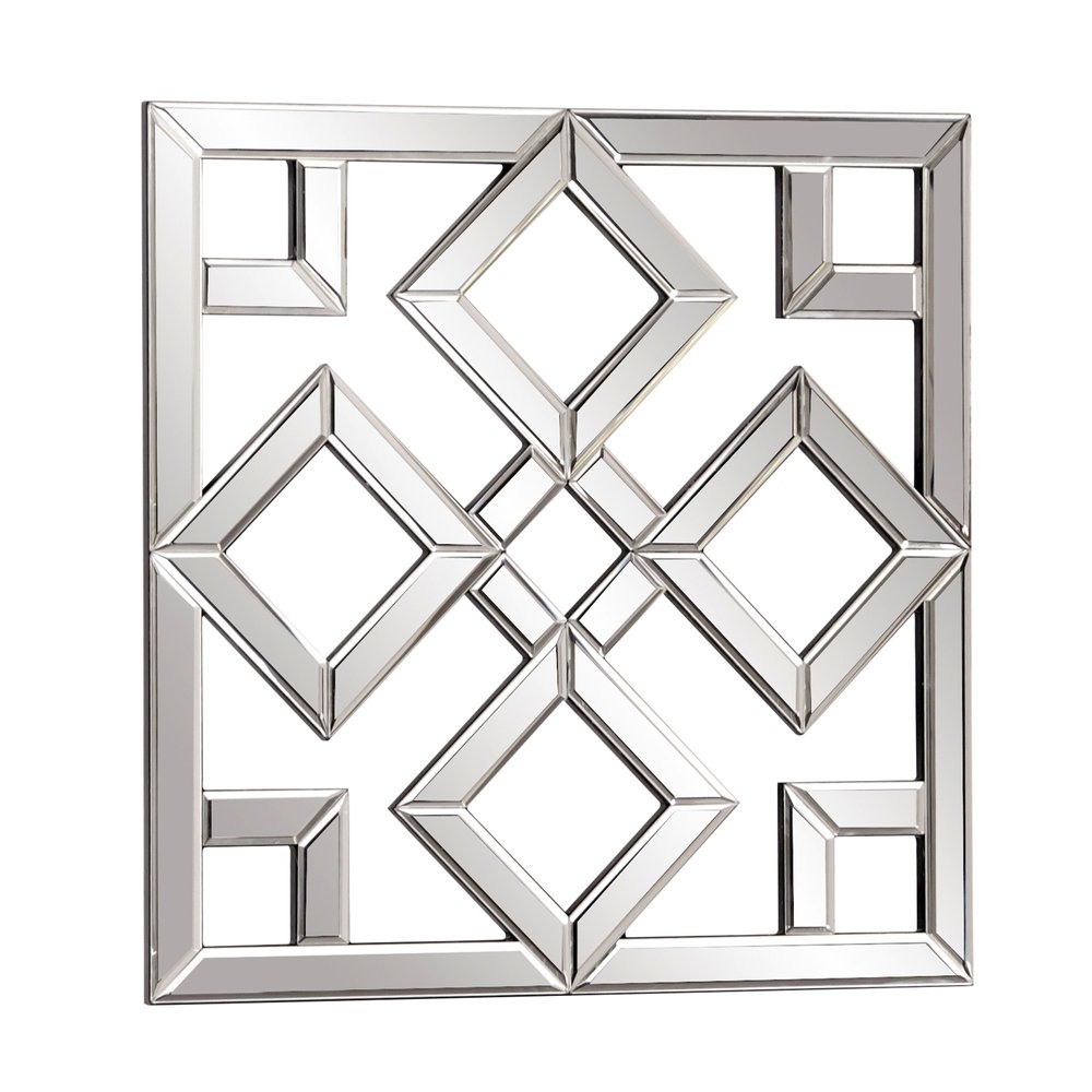 Interlocking Mirrored Squares With Lattice Design HomeRoots