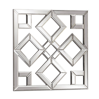 Interlocking Mirrored Squares With Lattice Design HomeRoots