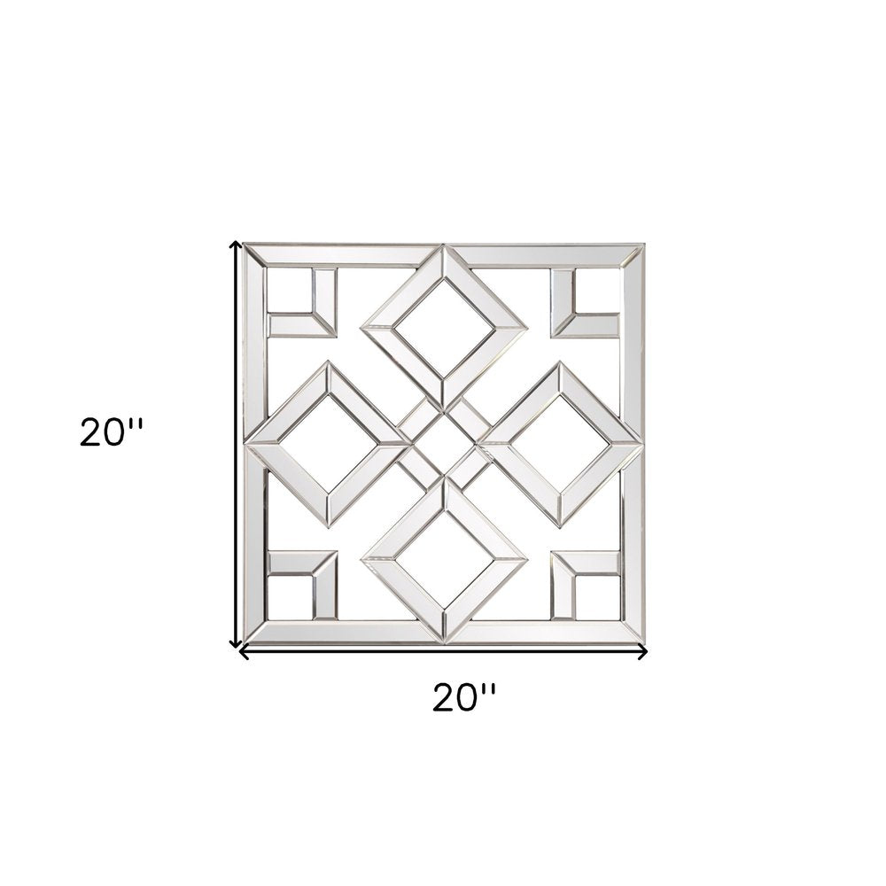 Interlocking Mirrored Squares With Lattice Design HomeRoots