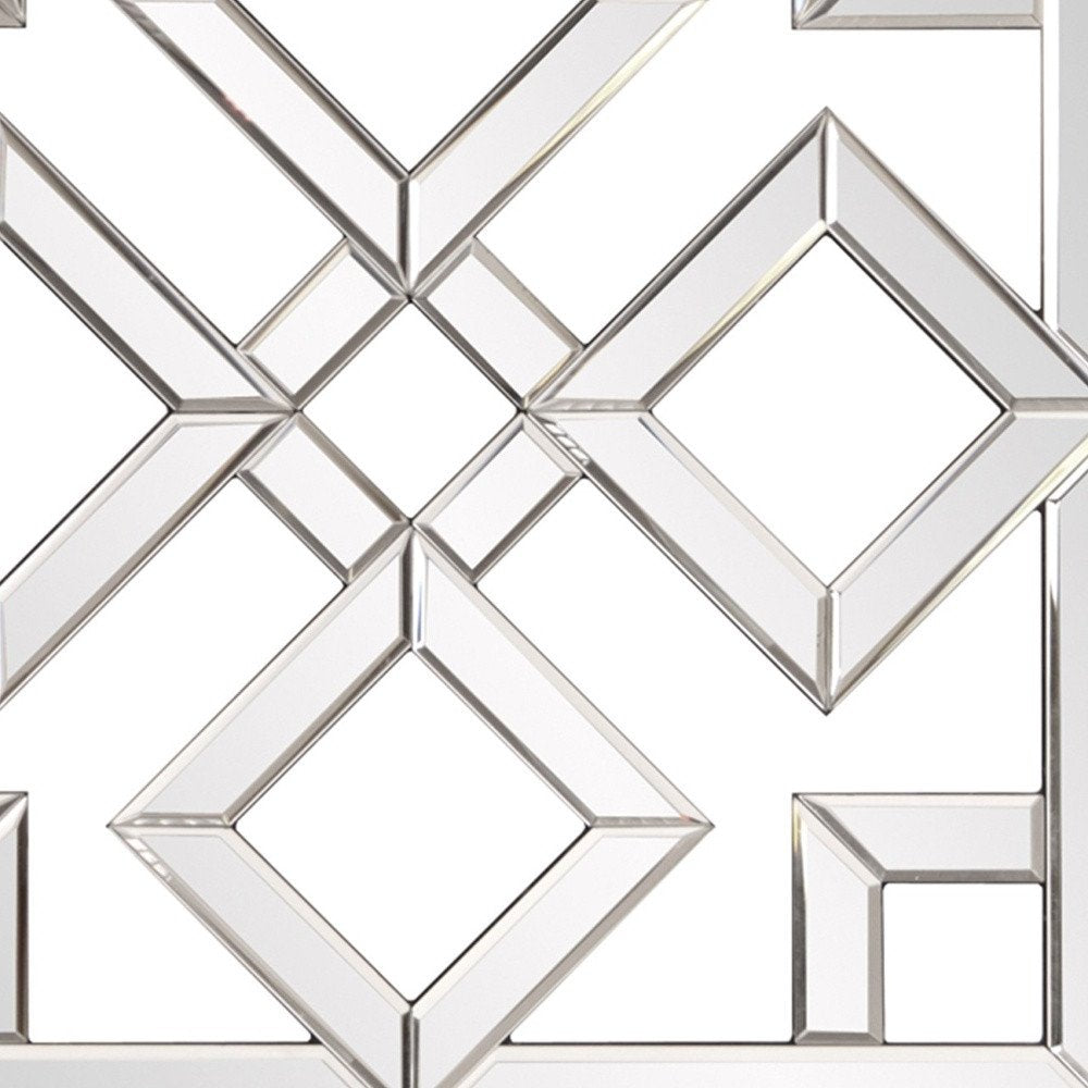 Interlocking Mirrored Squares With Lattice Design HomeRoots