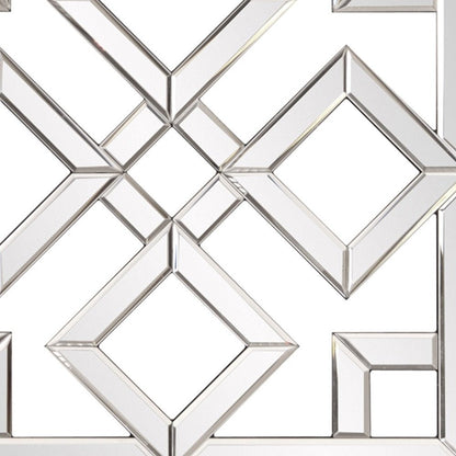 Interlocking Mirrored Squares With Lattice Design HomeRoots