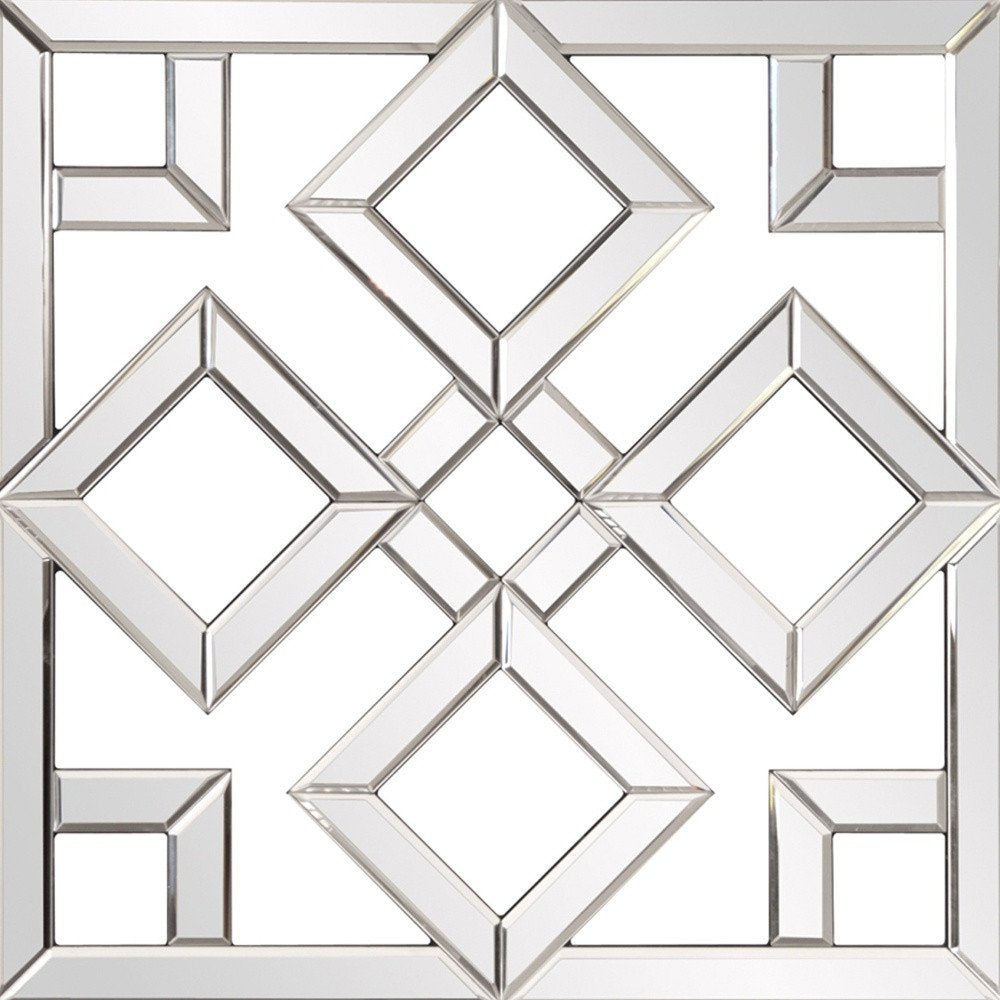 Interlocking Mirrored Squares With Lattice Design HomeRoots