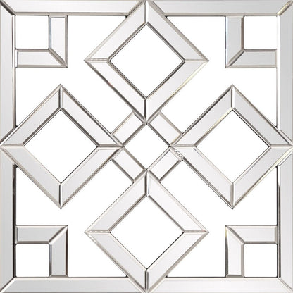 Interlocking Mirrored Squares With Lattice Design HomeRoots