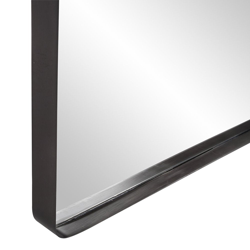 40" Black Metal Framed Accent Mirror HomeRoots
