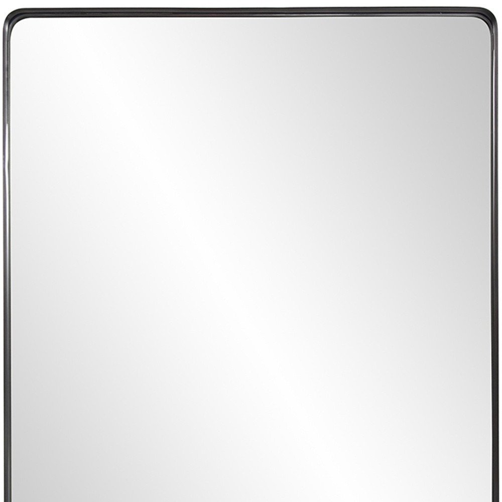 40" Black Metal Framed Accent Mirror HomeRoots