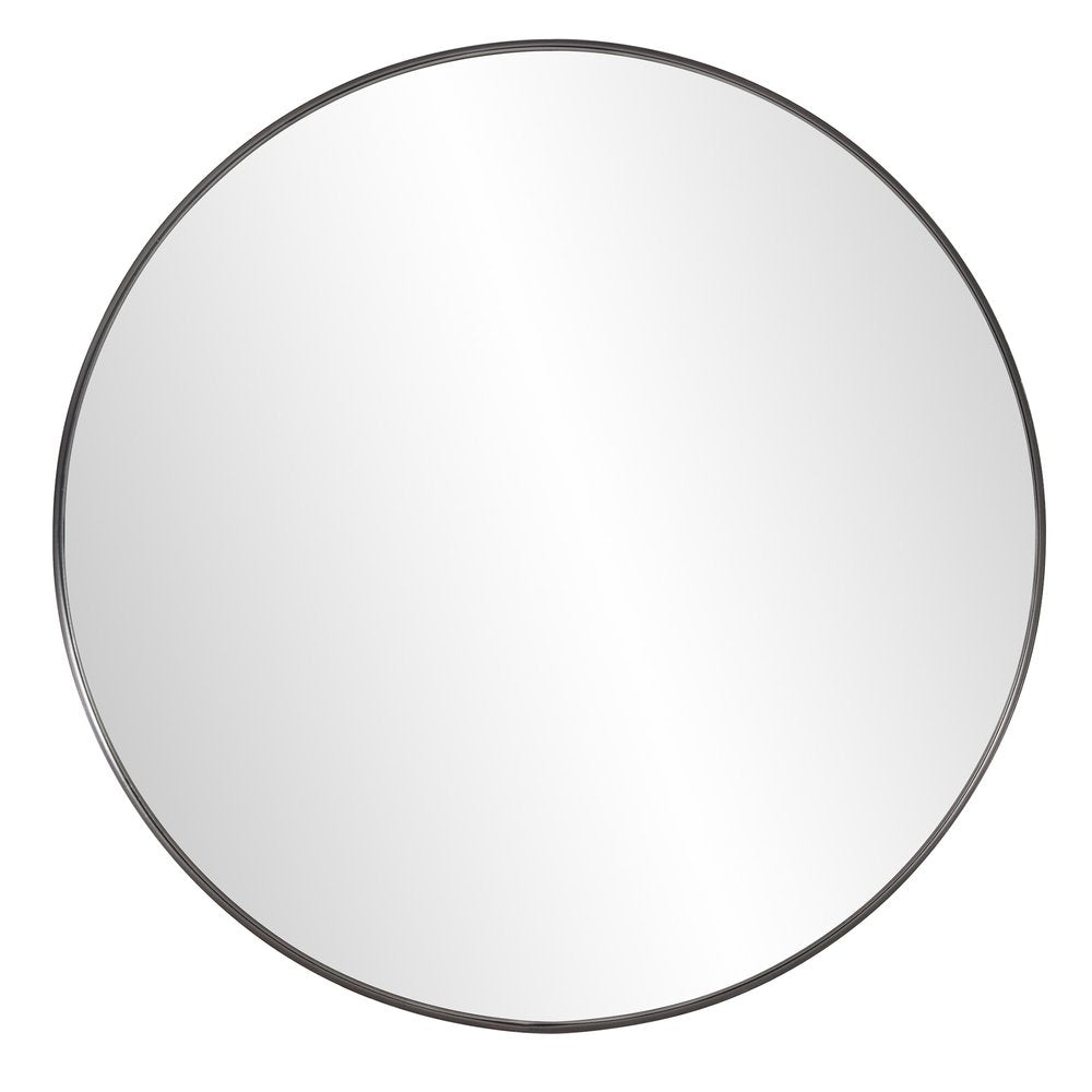 36" Black Round Framed Accent Mirror HomeRoots