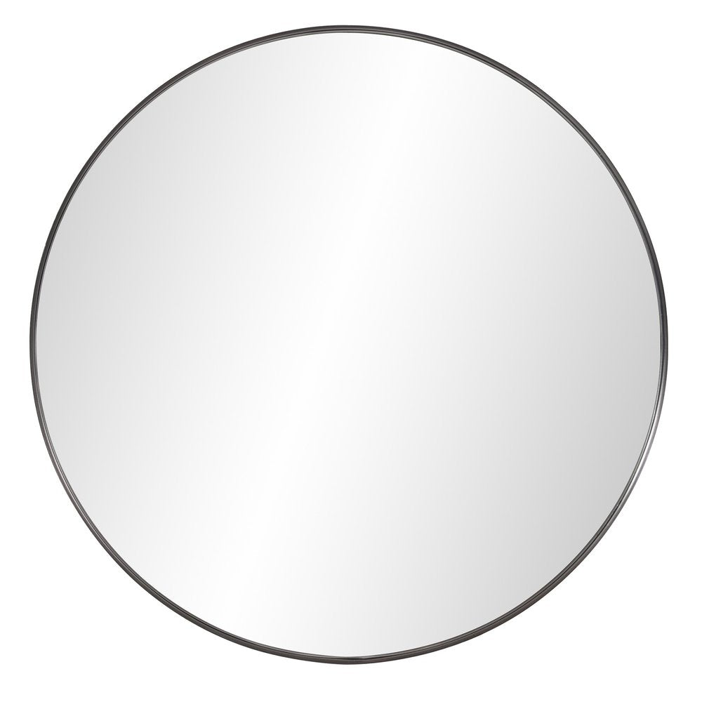 36" Black Round Framed Accent Mirror HomeRoots