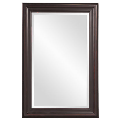 33" Bronze Wood Accent Mirror HomeRoots