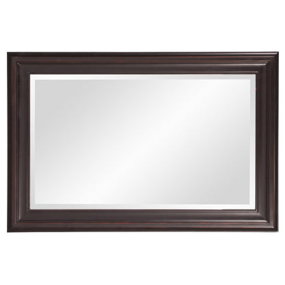33" Bronze Wood Accent Mirror HomeRoots