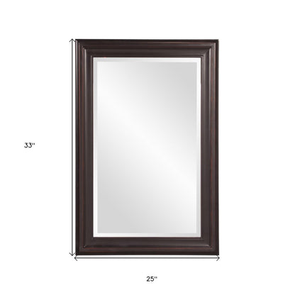 33" Bronze Wood Accent Mirror HomeRoots