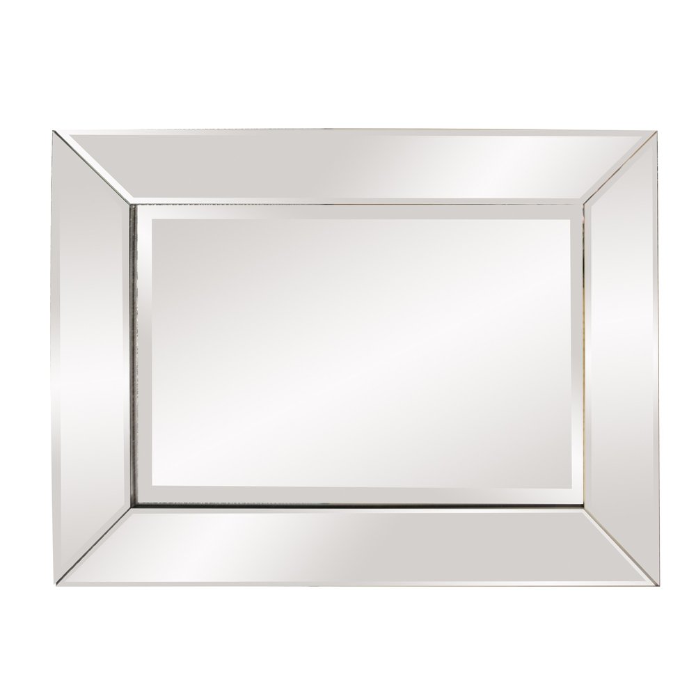 24" Clear Beveled Edge Frame Accent Mirror HomeRoots