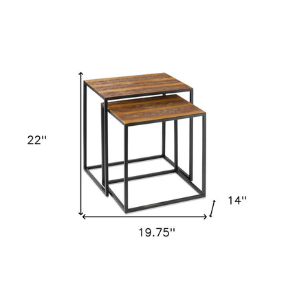 22" Black And Brown Resin End Table HomeRoots