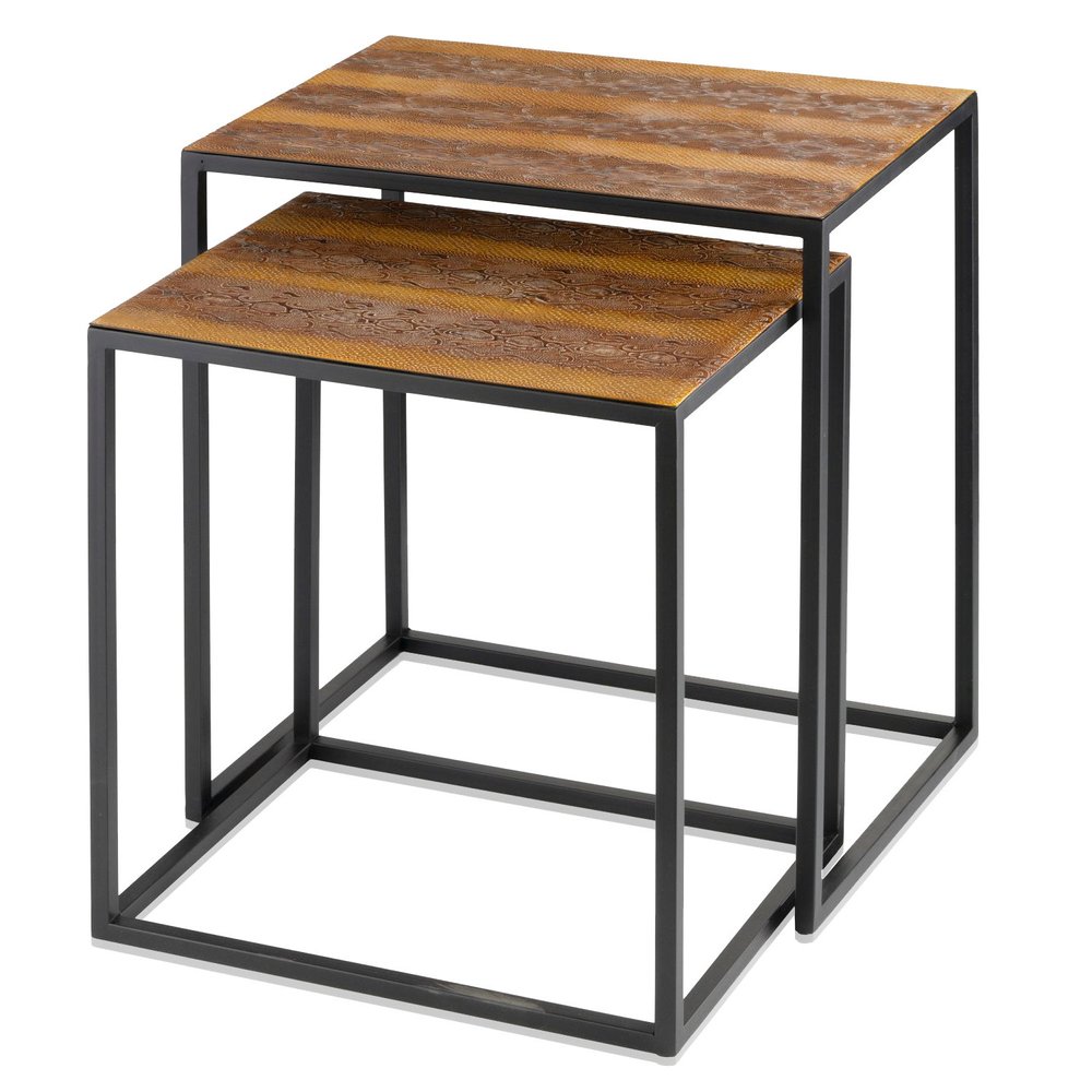 22" Black And Brown Resin End Table HomeRoots