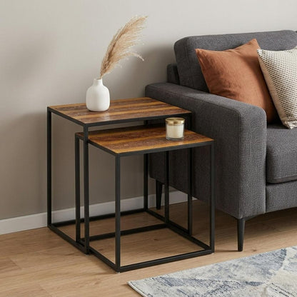 22" Black And Brown Resin End Table HomeRoots