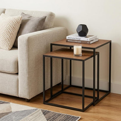 22" Black And Brown Resin End Table HomeRoots