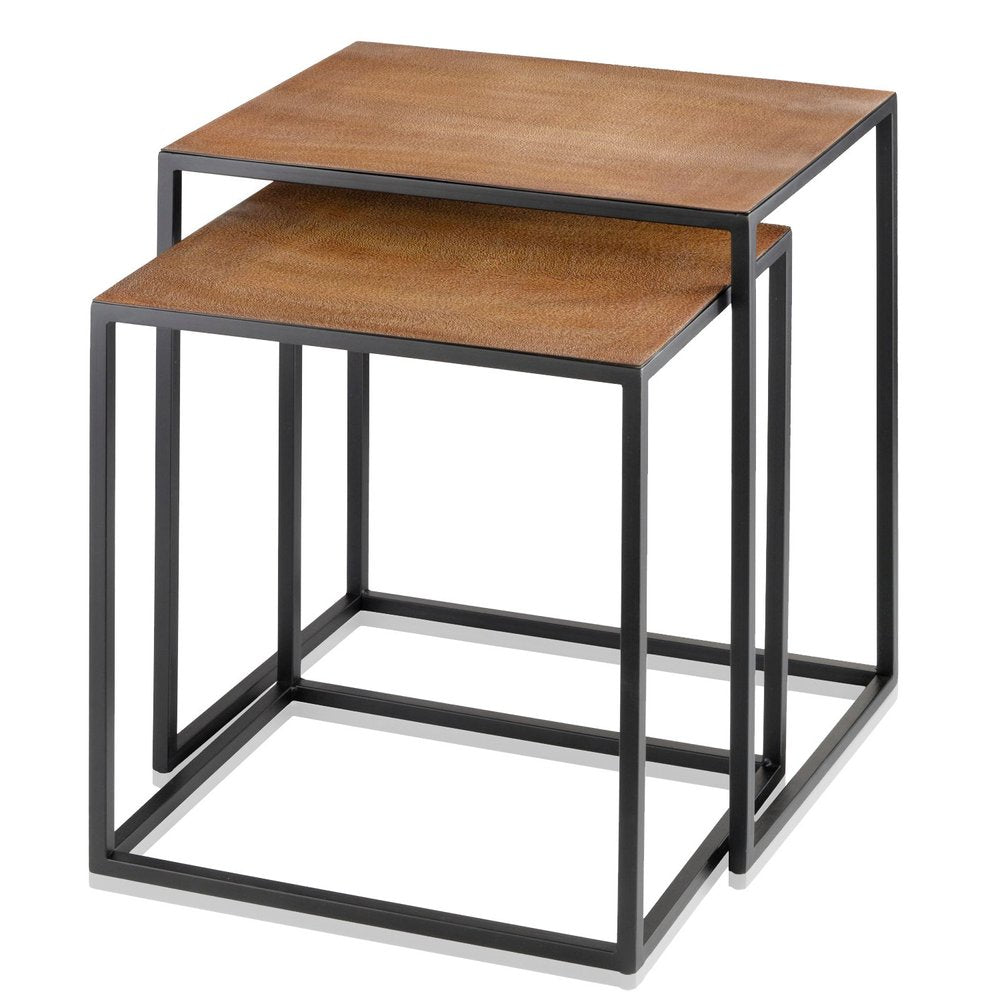22" Black And Brown Resin End Table HomeRoots
