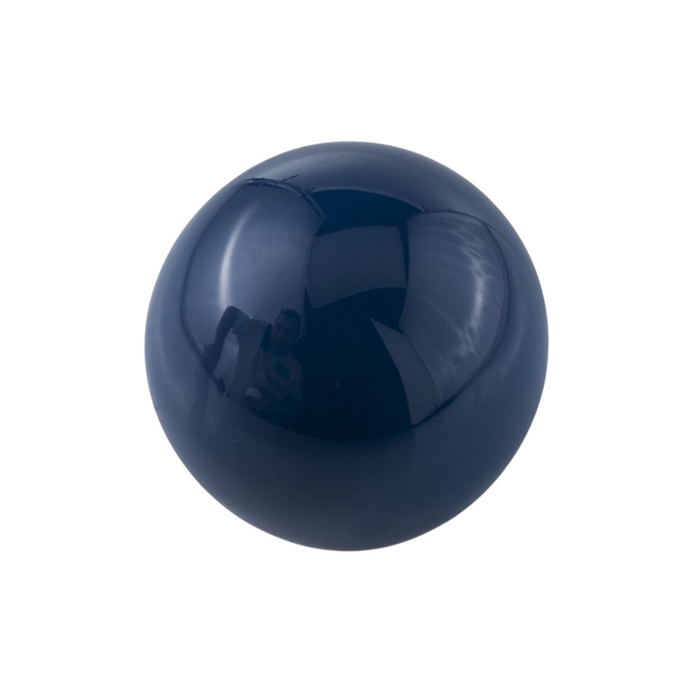 Set Of 2 Blue Aluminum Decorative Spheres 3' HomeRoots