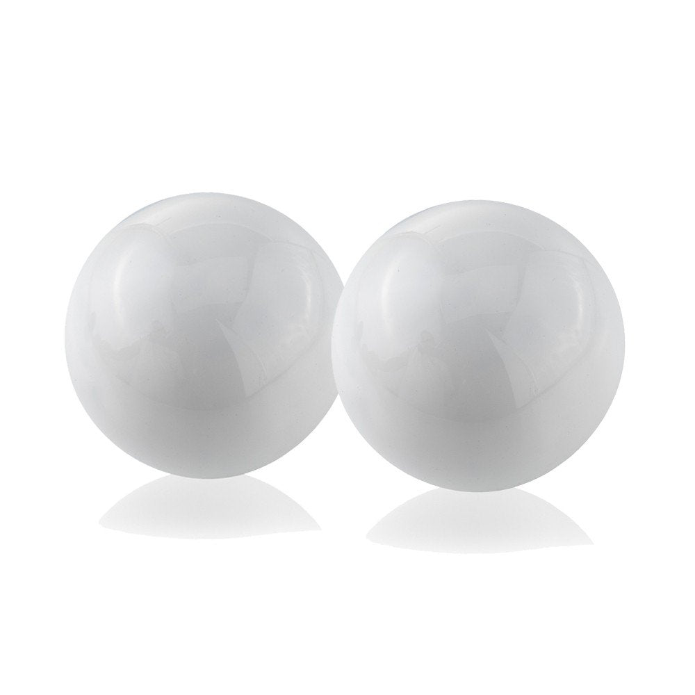 3" White Aluminum Decorative Orb Tabletop Sculpture HomeRoots