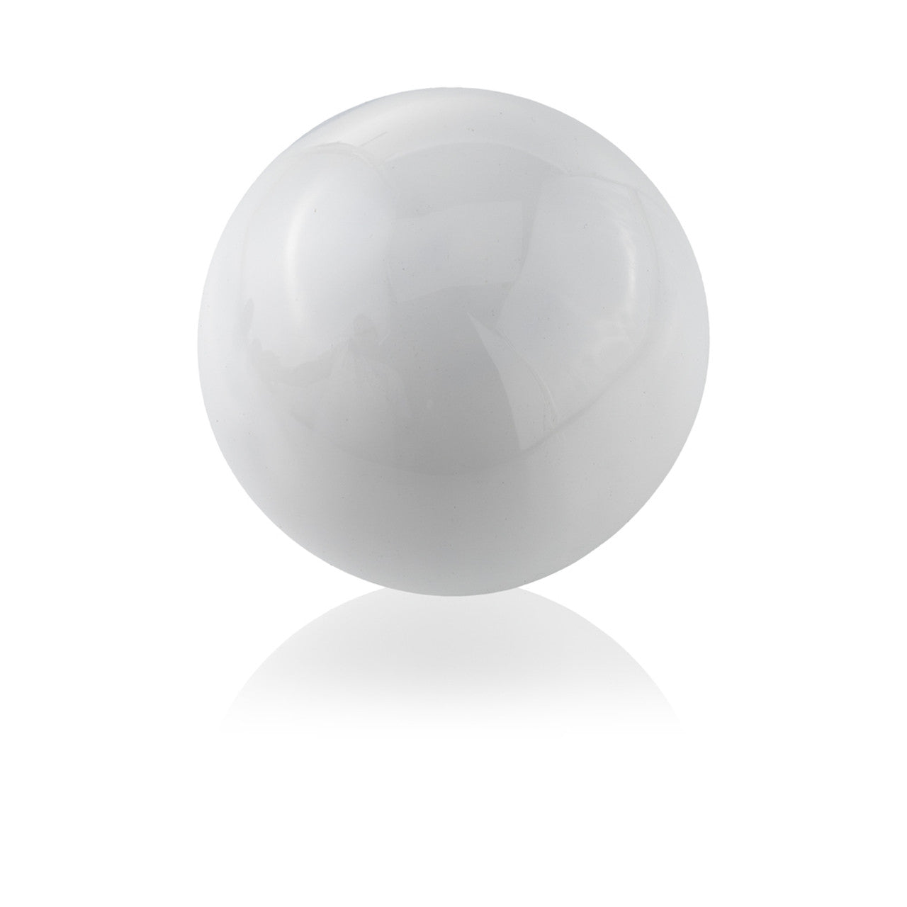 3" White Aluminum Decorative Orb Tabletop Sculpture HomeRoots