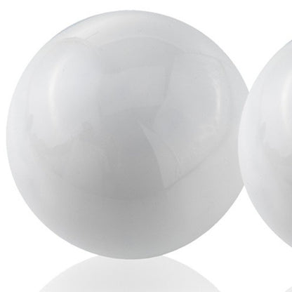 3" White Aluminum Decorative Orb Tabletop Sculpture HomeRoots