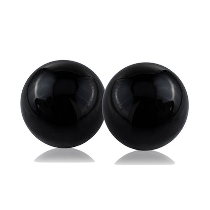 3" Black Enameled Aluminum Decorative Sphere HomeRoots