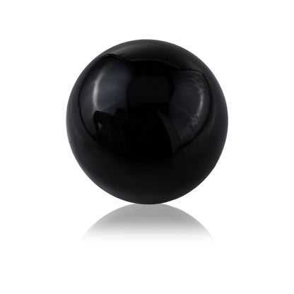 3" Black Enameled Aluminum Decorative Sphere HomeRoots