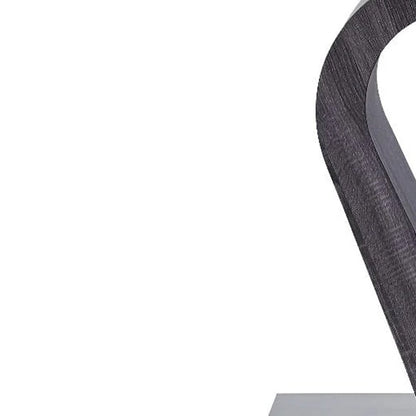 71" Clear And White and Gray Glass And Stainless Steel Pedestal Base Dining Table HomeRoots