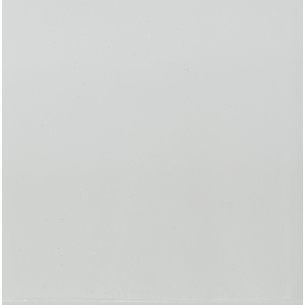 71" Clear And White and Gray Glass And Stainless Steel Pedestal Base Dining Table HomeRoots