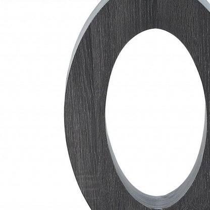 20" White, Grey And Clear Glass Oval End Table HomeRoots