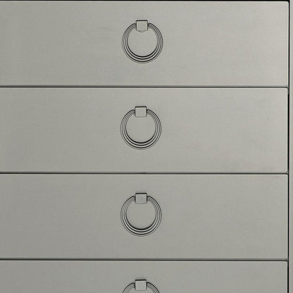 58" Silver Solid Wood Six Drawer Double Dresser HomeRoots